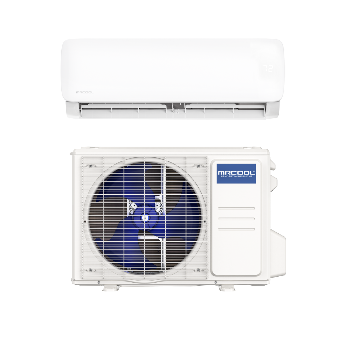 MRCOOL DIY Easy Pro complete indoor and outdoor equipment pair — front view